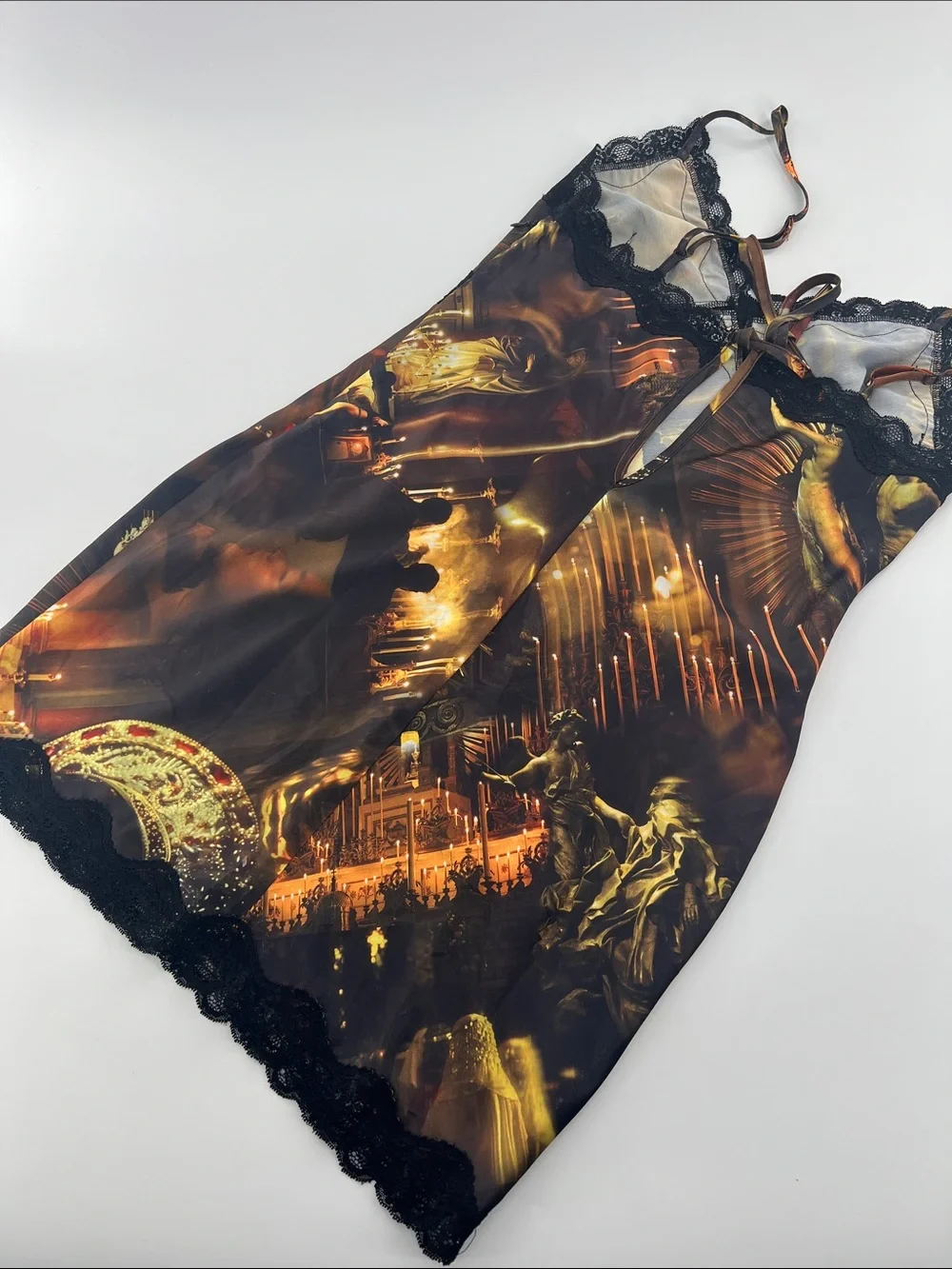 Current Mood Evil Underworld Photo Print Slip Dress